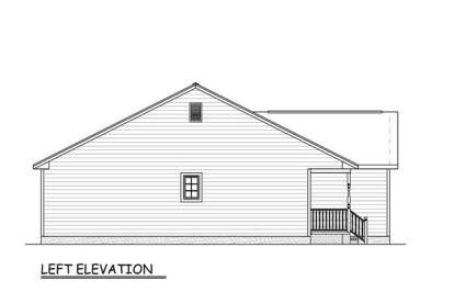 Ranch House Plan #526-00001 Elevation Photo