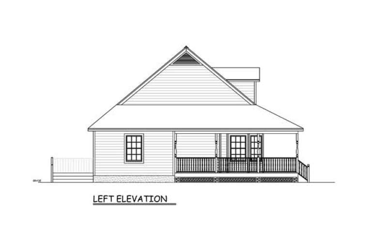 Farmhouse House Plan #526-00005 Elevation Photo