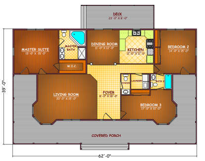 Floorplan1 for House Plan #526-00005
