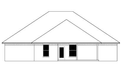 Ranch House Plan #677-00001 Elevation Photo