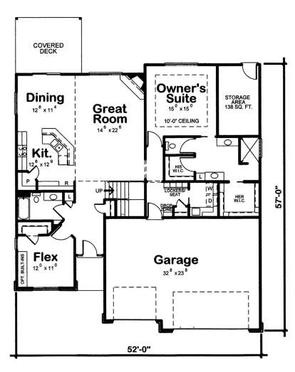 Floorplan 1 for House Plan #402-01481