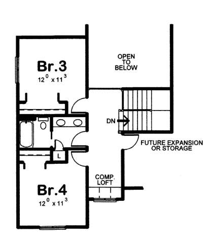 Floorplan 2 for House Plan #402-01481