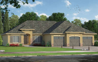 European House Plan #402-01482 Elevation Photo