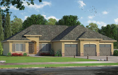 2 Bed, 2 Bath, 2290 Square Foot House Plan - #402-01482