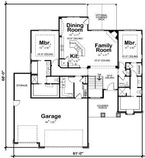 Floorplan 1 for House Plan #402-01483
