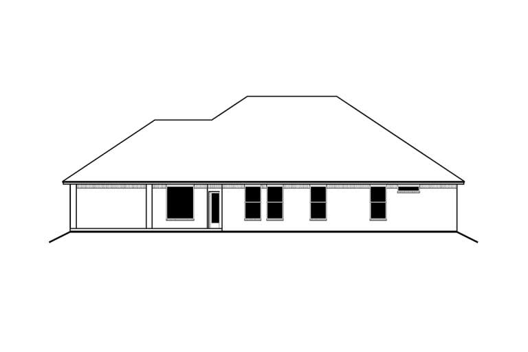 Ranch House Plan #677-00004 Elevation Photo
