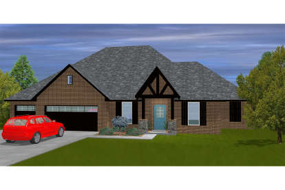 Ranch House Plan #677-00004 Elevation Photo