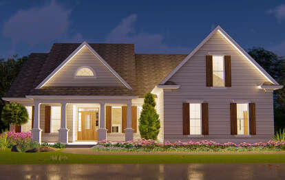 Ranch House Plan #699-00092 Elevation Photo