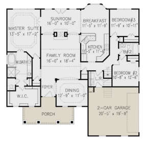 Main Floor  for House Plan #699-00092