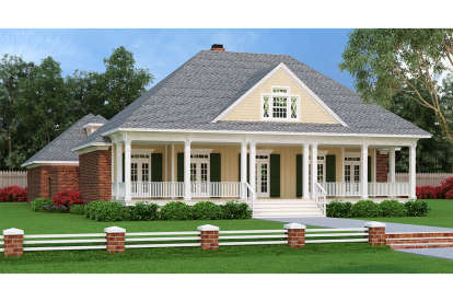 Southern House Plan #048-00256 Elevation Photo