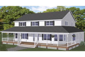 Country House Plan #526-00006 Elevation Photo