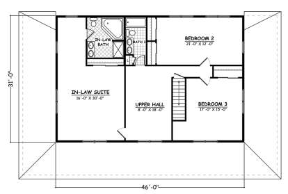 Floorplan 2 for House Plan #526-00006