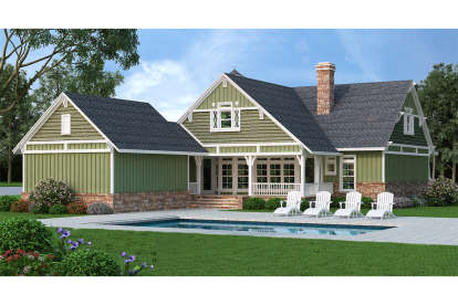 Country House Plan #048-00257 Elevation Photo