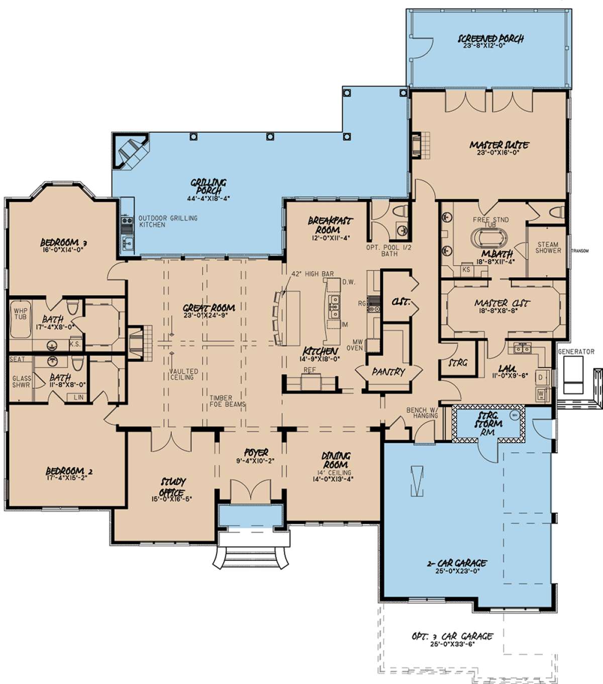 Floorplan 1 for House Plan #8318-00061