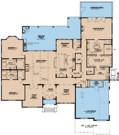 Floorplan1 for House Plan #8318-00061