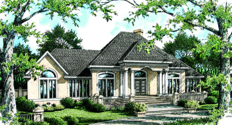 Traditional House Plan #048-00137 Elevation Photo