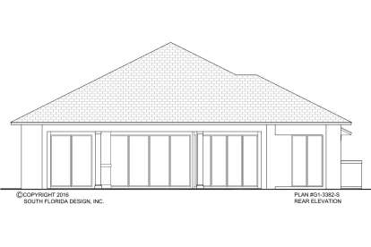 Florida House Plan #207-00052 Elevation Photo