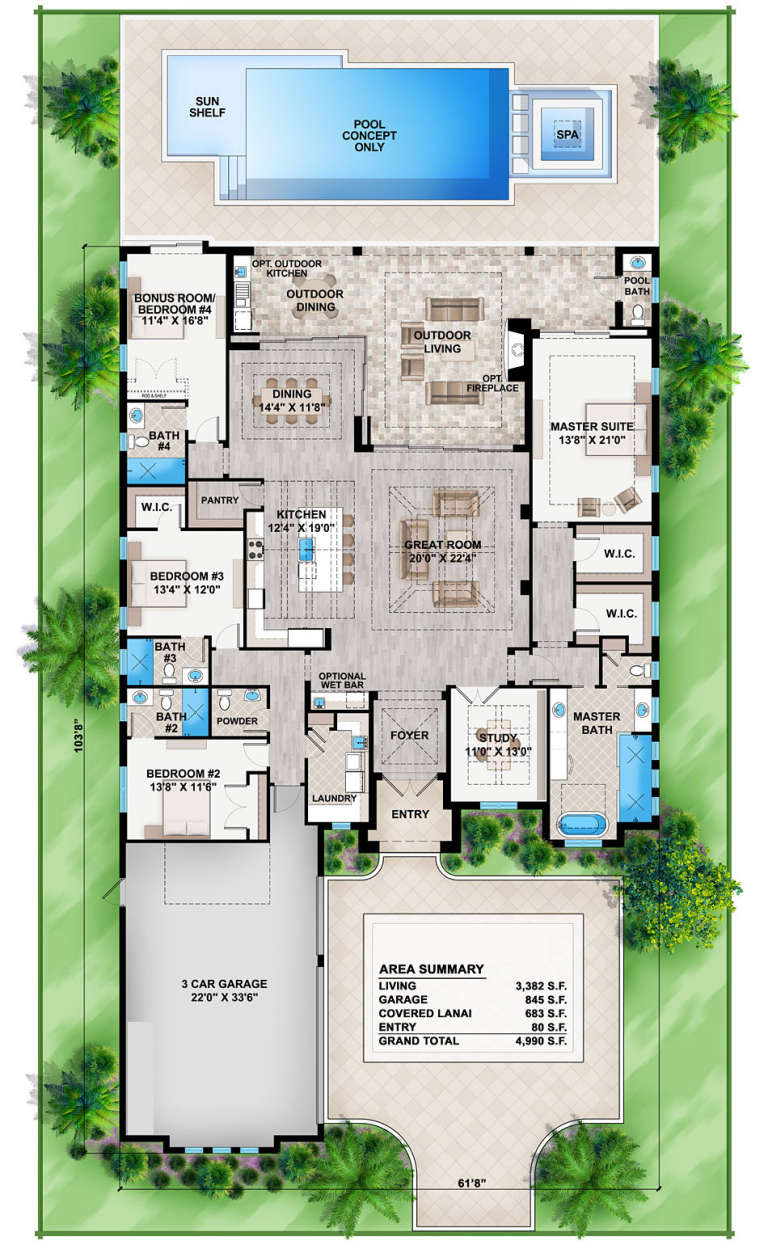 House Plan House Plan #18804 Drawing 1