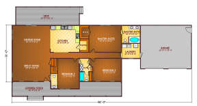 Floorplan 1 for House Plan #526-00007