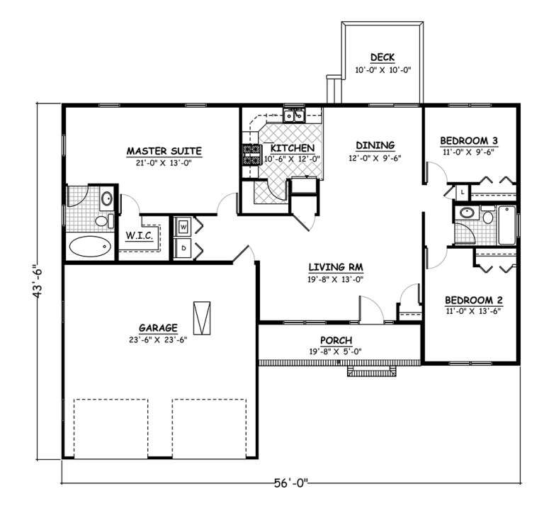 House Plan House Plan #18807 Drawing 1