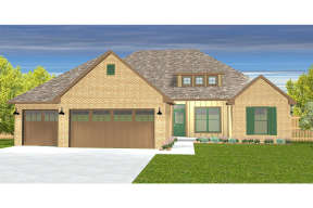 Ranch House Plan #677-00005 Elevation Photo