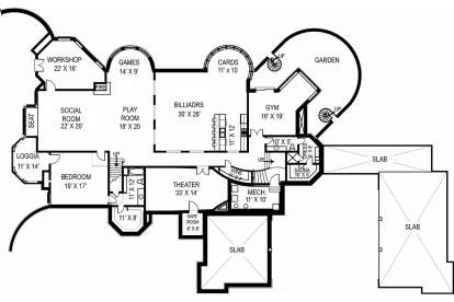 Floorplan 3 for House Plan #4195-00001