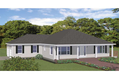 Ranch House Plan #526-00011 Elevation Photo