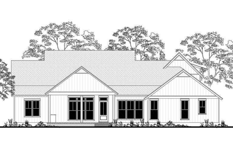 Modern Farmhouse House Plan #041-00169 Elevation Photo