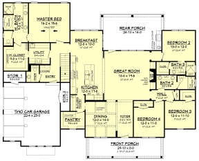 Main Floor for House Plan #041-00169