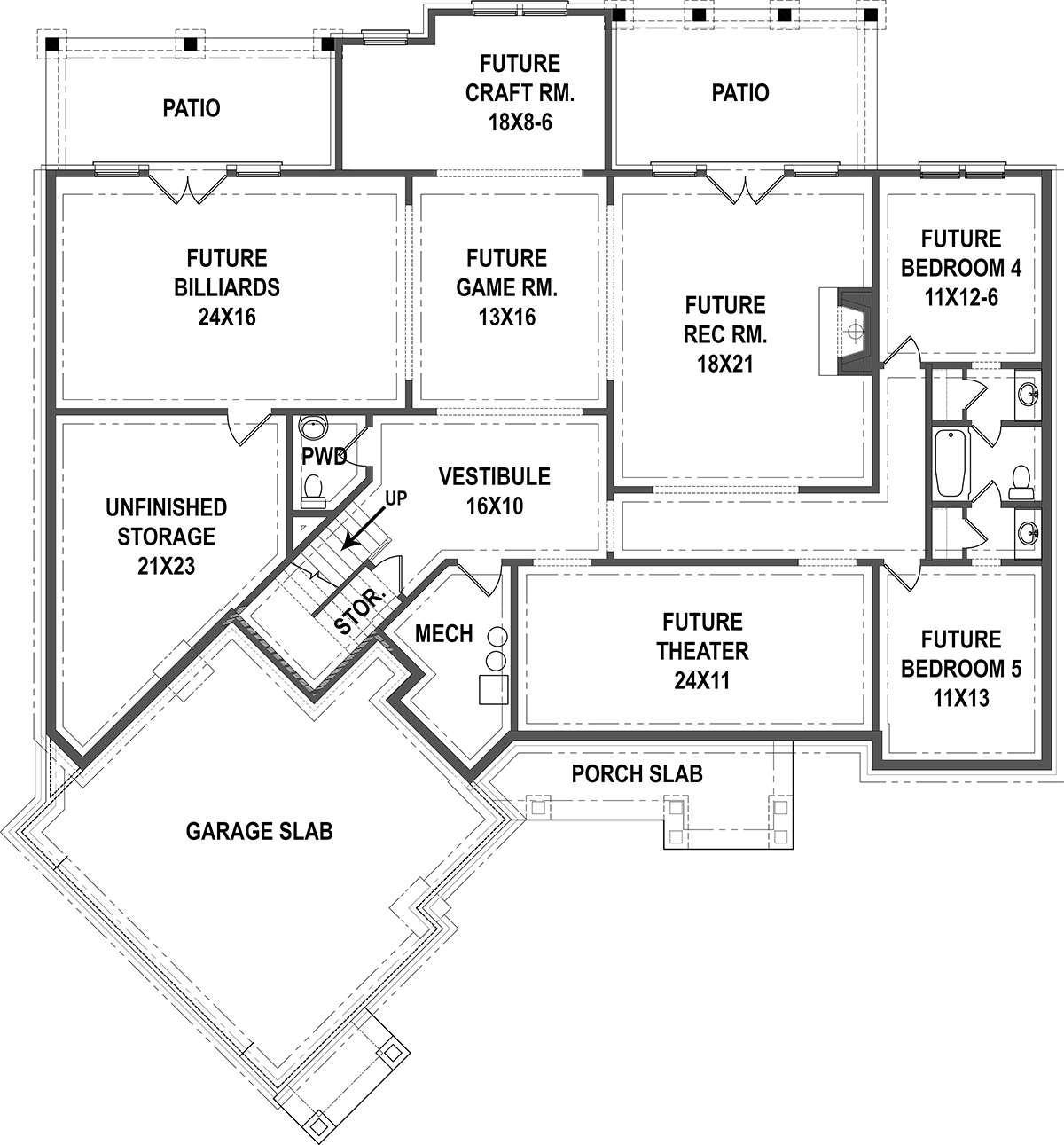 Floorplan 2 for House Plan #4195-00003