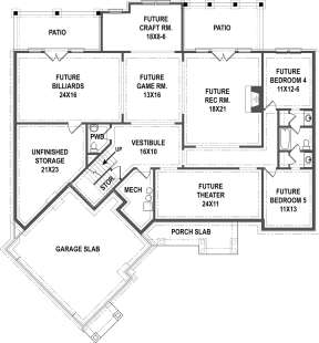 Floorplan 2 for House Plan #4195-00003