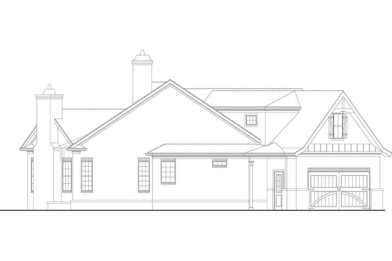 Craftsman House Plan #4195-00004 Elevation Photo