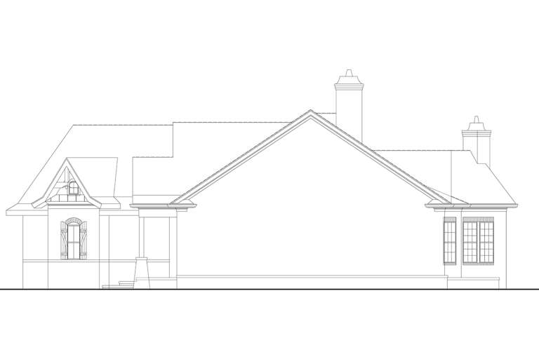 Craftsman House Plan #4195-00004 Elevation Photo