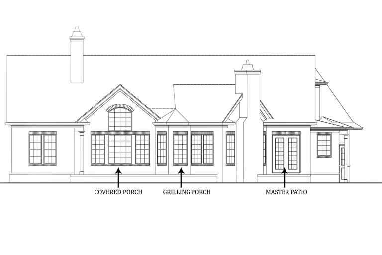 Craftsman House Plan #4195-00004 Elevation Photo