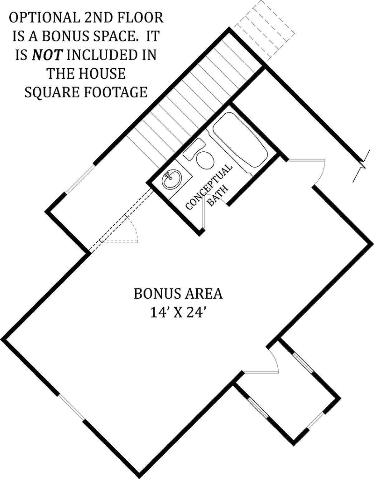 Floorplan 2 for House Plan #4195-00004