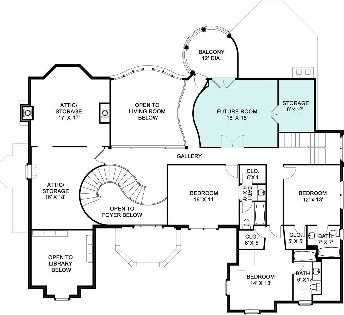 Floorplan 2 for House Plan #4195-00005