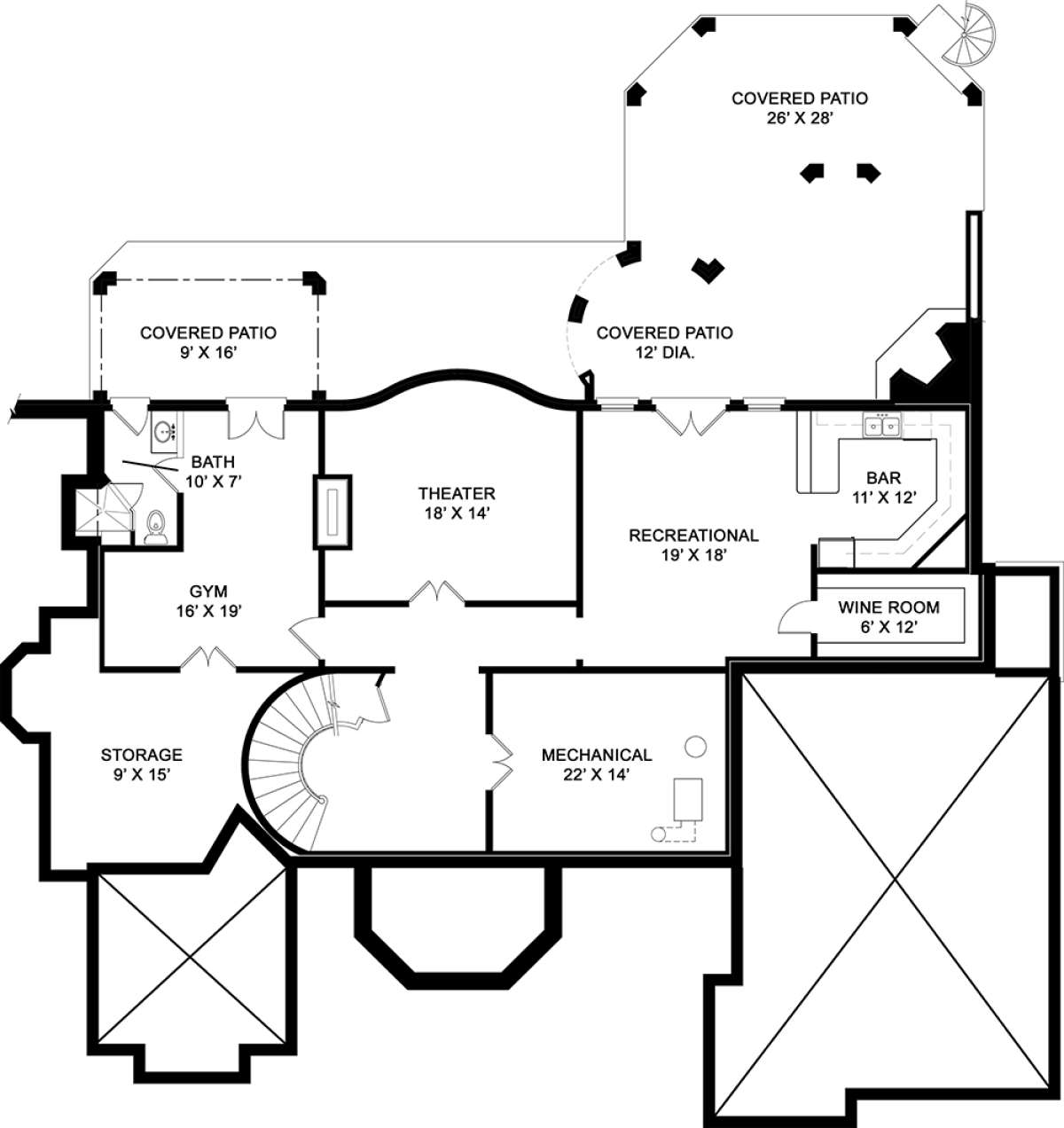 Floorplan 3 for House Plan #4195-00005