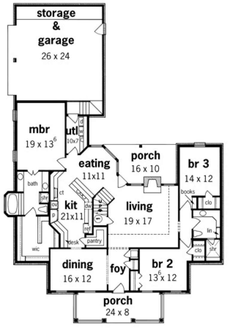 House Plan House Plan #1882 Drawing 1