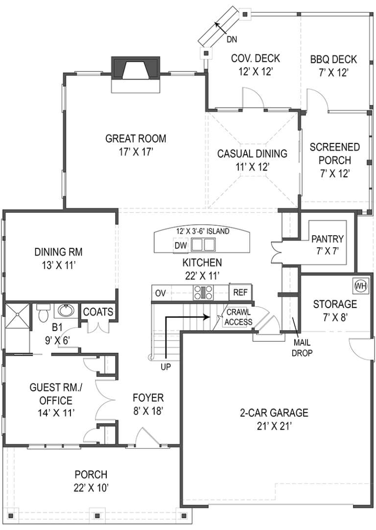 House Plan House Plan #18820 Drawing 1