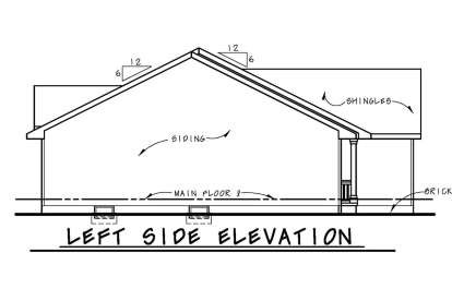 Ranch House Plan #402-01485 Elevation Photo