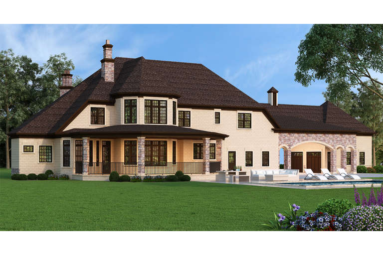 French Country House Plan #4195-00007 Elevation Photo