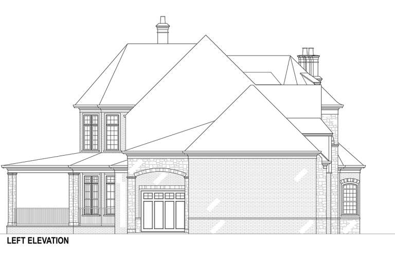 French Country House Plan #4195-00007 Elevation Photo