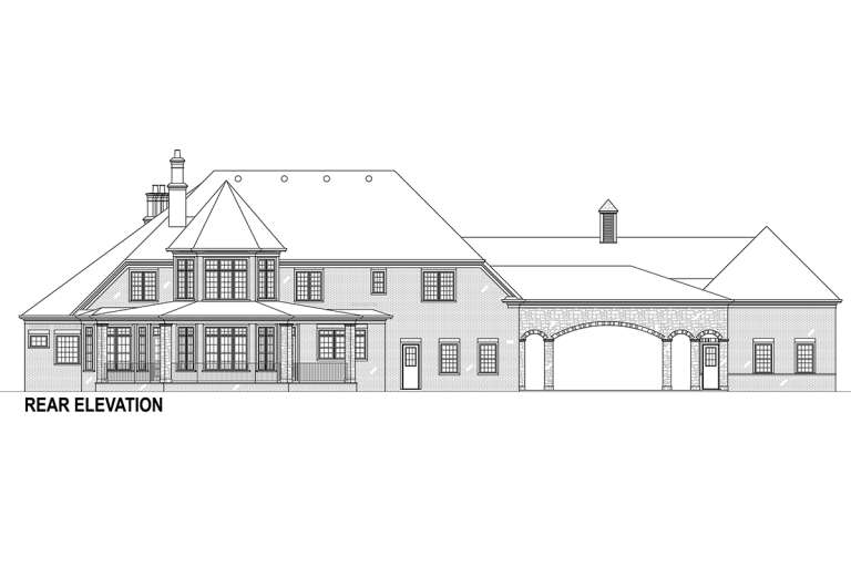 French Country House Plan #4195-00007 Elevation Photo