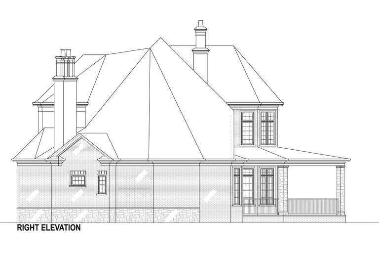 French Country House Plan #4195-00007 Elevation Photo