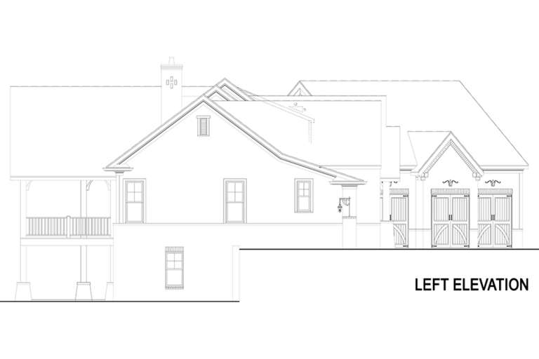 Craftsman House Plan #4195-00009 Elevation Photo