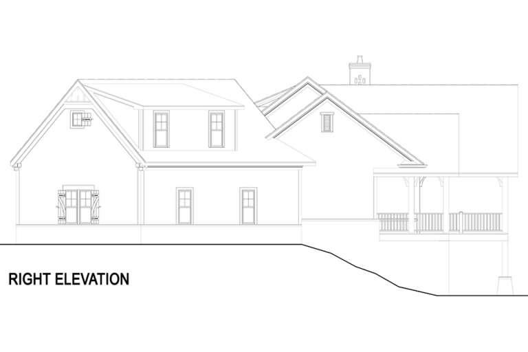 Craftsman House Plan #4195-00009 Elevation Photo