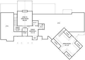 Optional Second Floor for House Plan #4195-00010