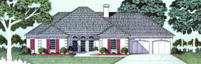 Traditional House Plan #048-00140 Elevation Photo