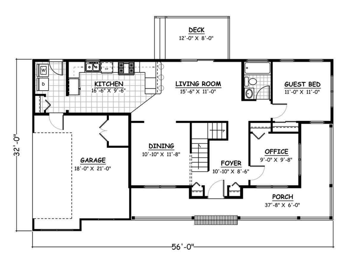 Floorplan 1 for House Plan #526-00013