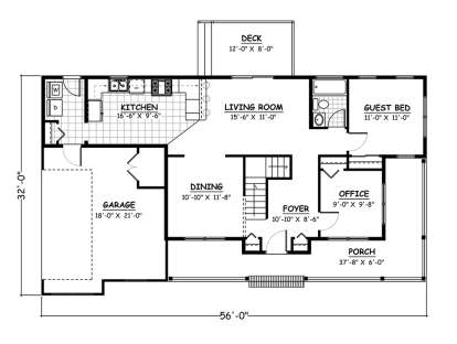 House Plan House Plan #18831 Drawing 1